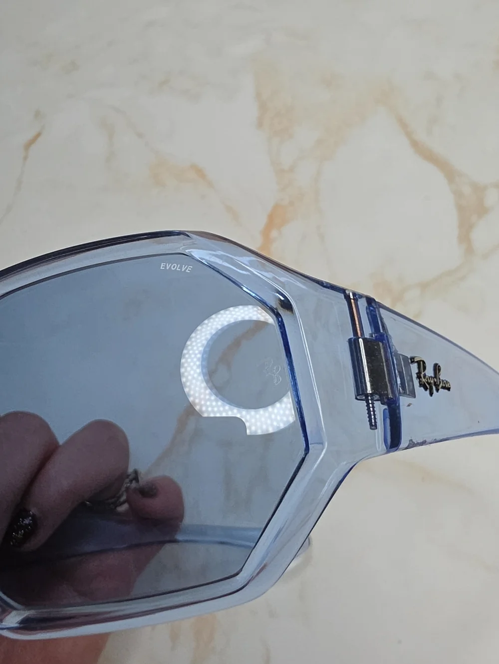 Ray Ban blue Evolve sunglasses Blue Photochromic Unisex Sunglasses